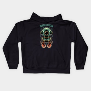 horror ocean Kids Hoodie